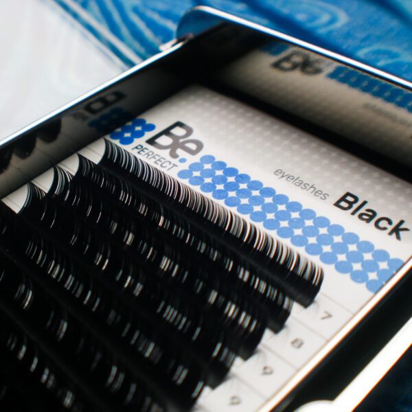 Чёрные ресницы Be Perfect Black MIX 16 линий (D/0,10/6-13) — изображение 2