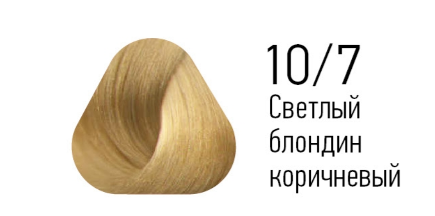 10/7 краска для волос, светлый блондин коричневый / ESSEX Princess 60 мл — изображение 2