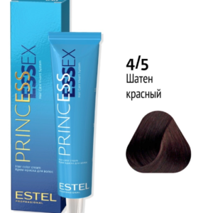 ESTEL PROFESSIONAL Крем-краска 4/5 PRINCESS ESSEX для окрашивания волос шатен красный, 60 мл