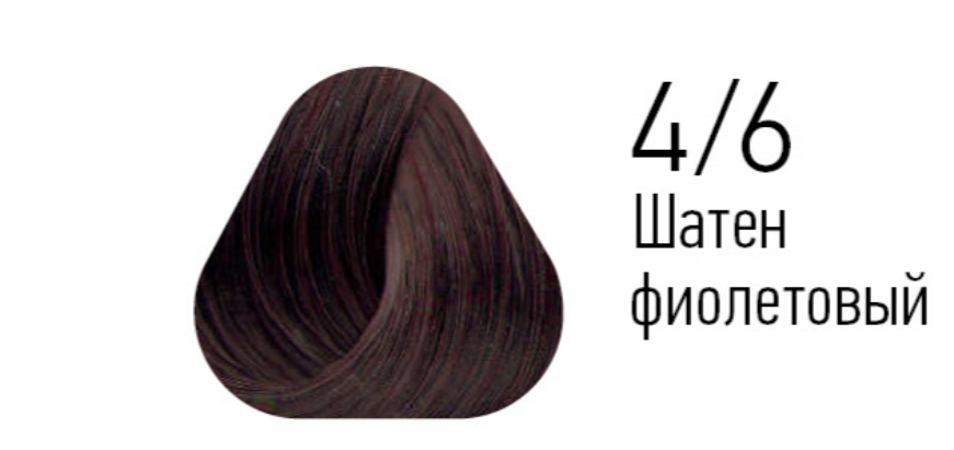 4/6 краска для волос, шатен фиолетовый / ESSEX Princess 60 мл — изображение 2