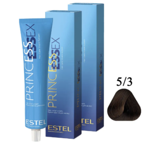 ESTEL PROFESSIONAL Крем-краска PRINCESS ESSEX 5/3 светлый шатен золотистый 60 мл