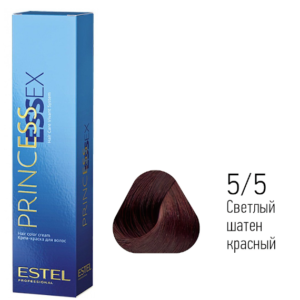 Крем-краска Estel Princess Essex (5/5 Светлый шатен красный (Рубин)) – 60 мл