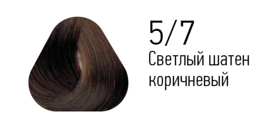 5/7 краска для волос, светлый шатен коричневый / ESSEX Princess 60 мл — изображение 2