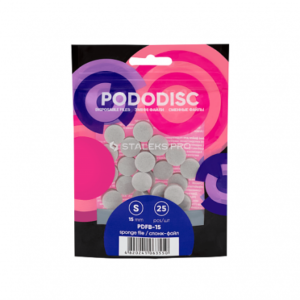 Спонж-файл для педикюрного диска PODODISC STALEKS PRO S 15mm 25шт