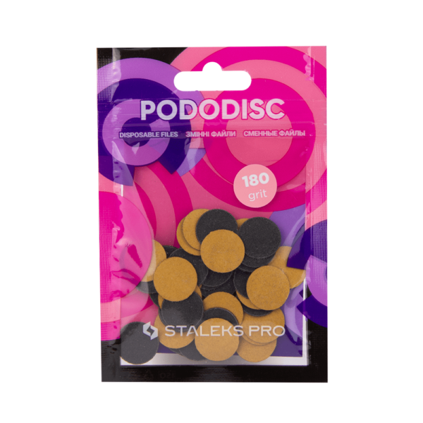 Сменные файлы для педикюрного диска PODODISC STALEKS PRO S 15mm 180 grit 50шт