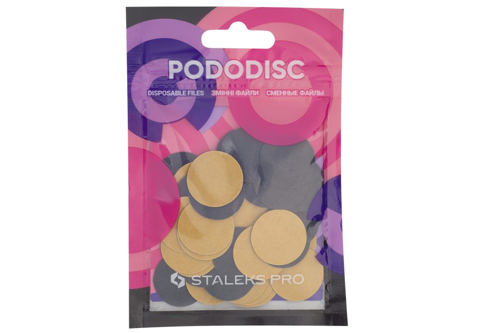 Сменные файлы для педикюрного диска PODODISC STALEKS PRO L 25mm 180 grit 50шт