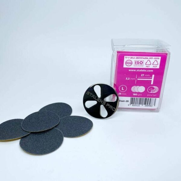 Диск педикюрный PODODISC STALEKS PRO L 25mm 180grit — изображение 3