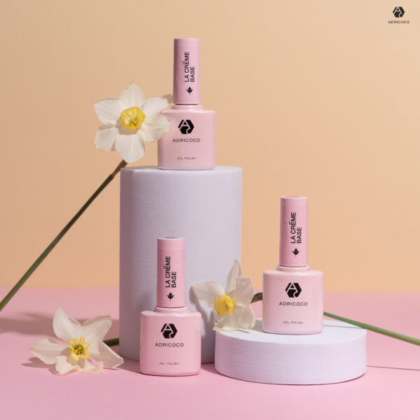 Камуфлирующая база La creme base №14 - светло-бежевый с шиммером, ADRICOCO, 10 мл — изображение 4