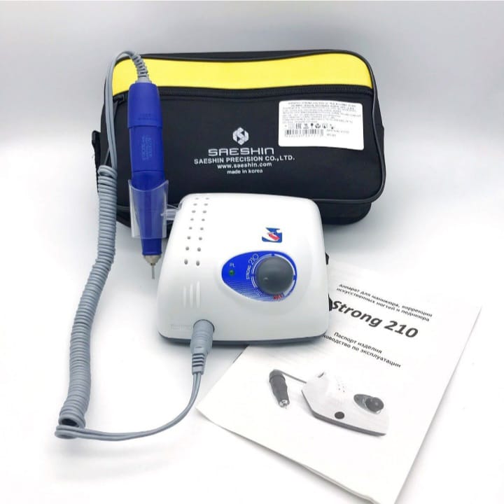 Аппарат (фрезер) для маникюра STRONG 210/105L КОПИЯ с педалью — изображение 4