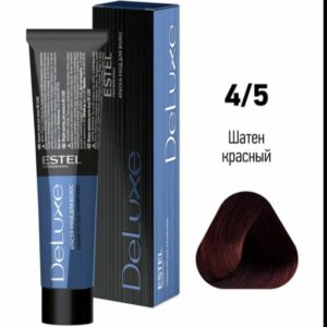 Estel DeLuxe 4/5 Шатен красный Краска-уход 60 мл.