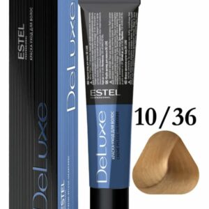 Estel DeLuxe 10/36 Светлый блондин золотисто-фиолетовый, 60 мл