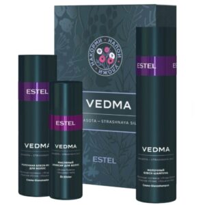 Vedma by Estel Набор Молочный блеск-шампунь для волос 250 мл.+ Молочная блеск-маска для волос 200 мл.+ Масляный эликсир 50 мл.