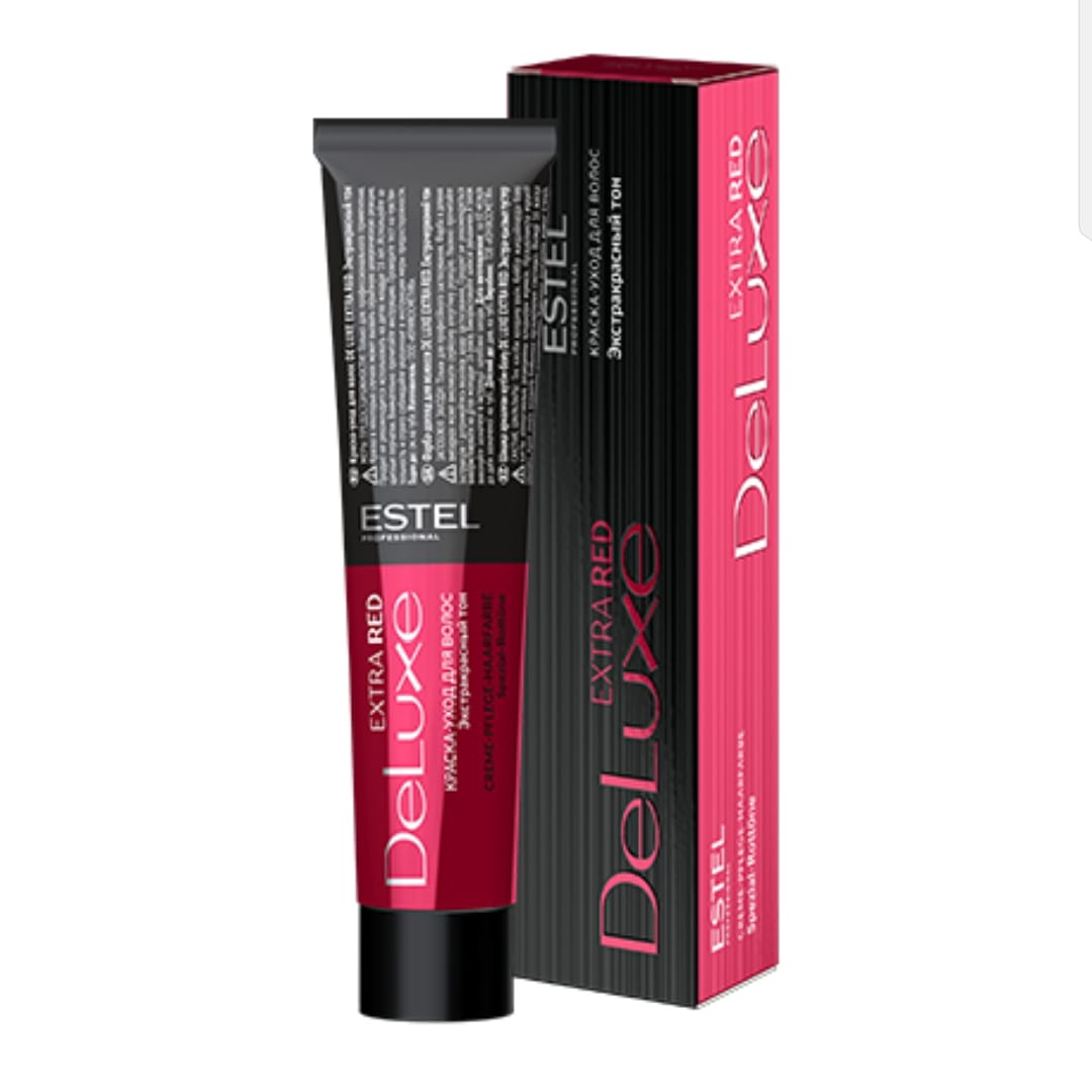 Краска-уход для волос DE LUXE EXTRA RED, 60 мл.